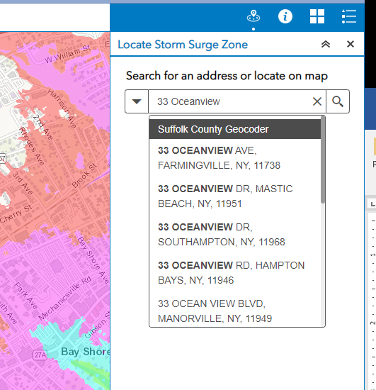 Locate Storm Surge Zone Search Listing graphic